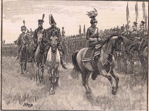 The Queen of Prussia reviewing the army AD1806